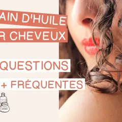 Bain d'huile pour cheveux : 7 questions fréquentes sur comment faire un bain d'huile pour cheveux. Illustrations d'ingrédients naturels.