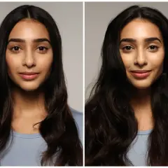 Avant/après : une chevelure plus volumineuse et brillante après avoir choisi de se laver les cheveux une fois par semaine.