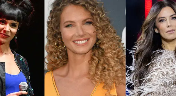 Trois femmes aux styles variés : une avec une coiffure année 80, une autre aux boucles blondes, et la troisième aux cheveux longs et bruns.