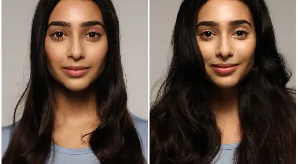 Avant/après : une chevelure plus volumineuse et brillante après avoir choisi de se laver les cheveux une fois par semaine.
