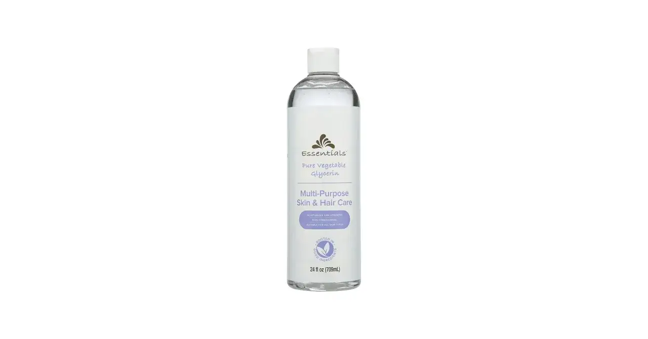 Bouteille de glycérine végétale pure, idéale pour les soins de la peau et des cheveux. Hydrate et nourrit.